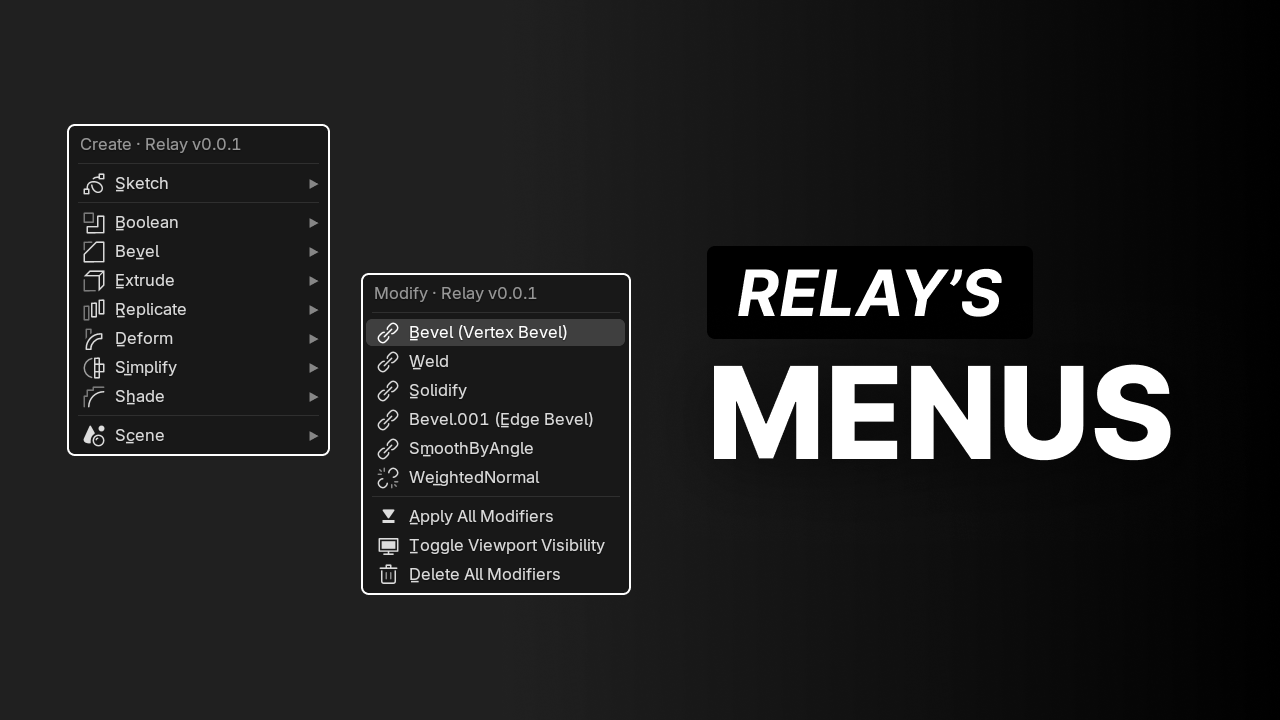 Watch Relay's Menus