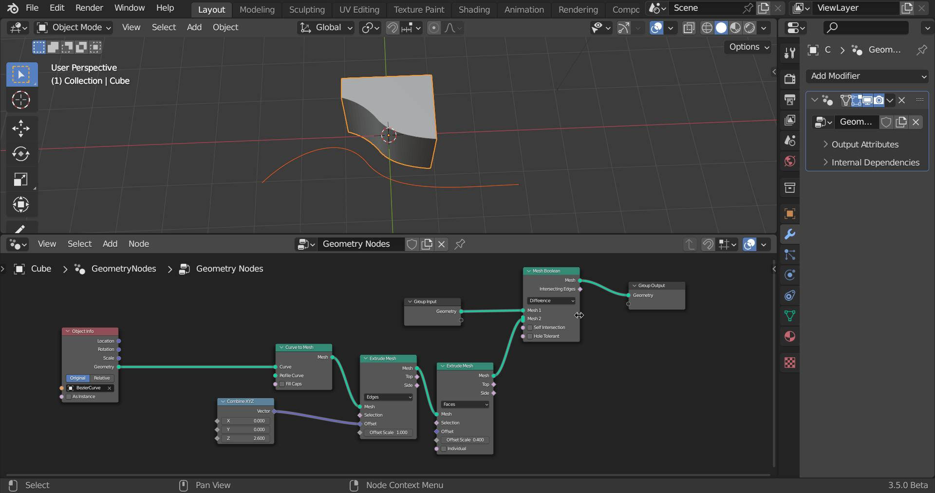 How can I non-destructively sculpt features using curve? - Modeling ...