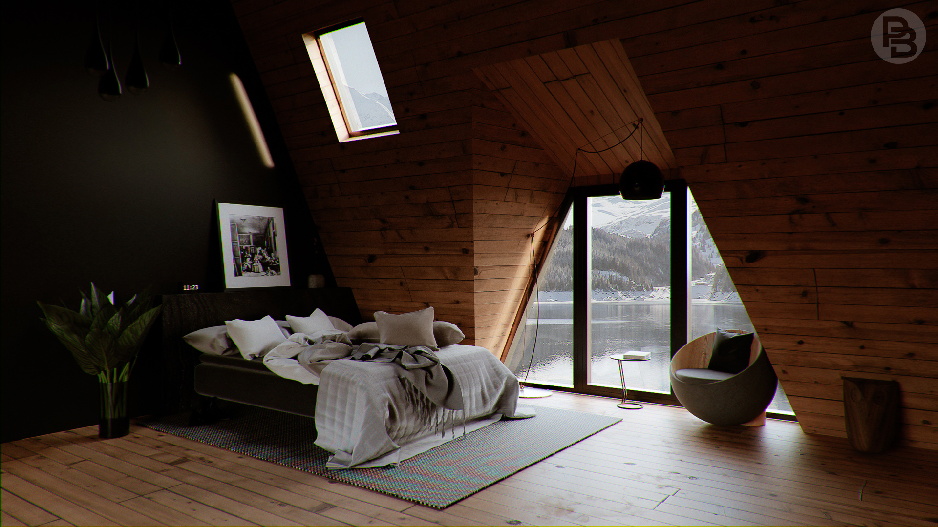 Realistic bedroom a landscape - Finished Projects Artists Community