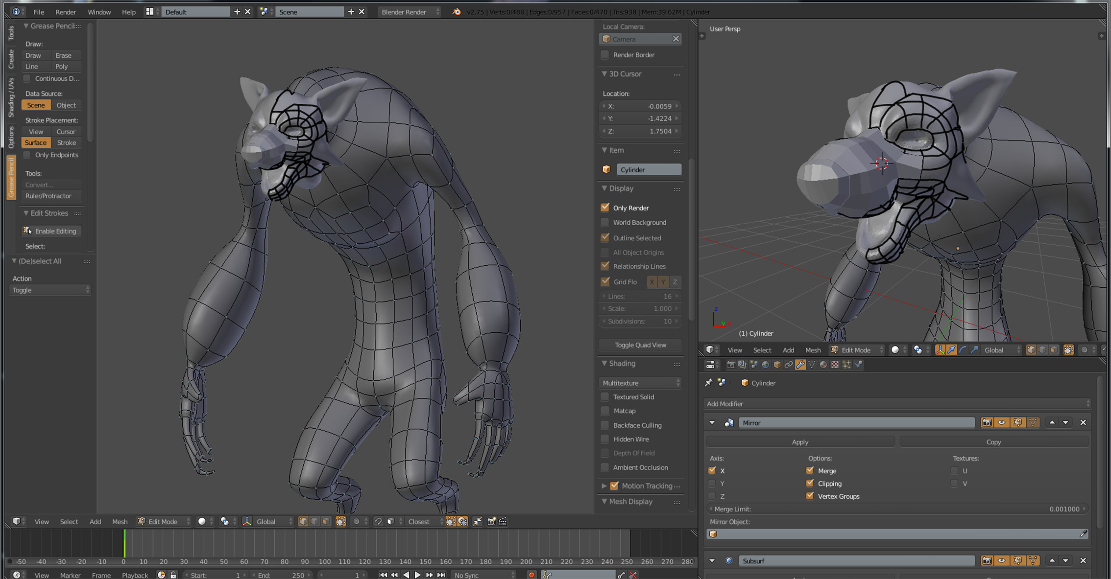Wolfman - Finished Projects - Blender Artists Community