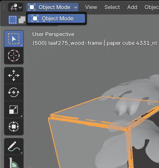 Unable to separate objects > no edit mode available - Modeling ...