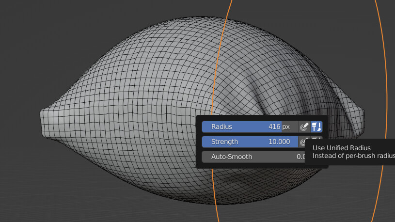 Cloth brush intensity vs the amount of the actual effect of the brush ...