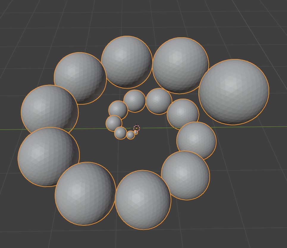 Creating a spiral made out of spheres - Modeling - Blender Artists ...