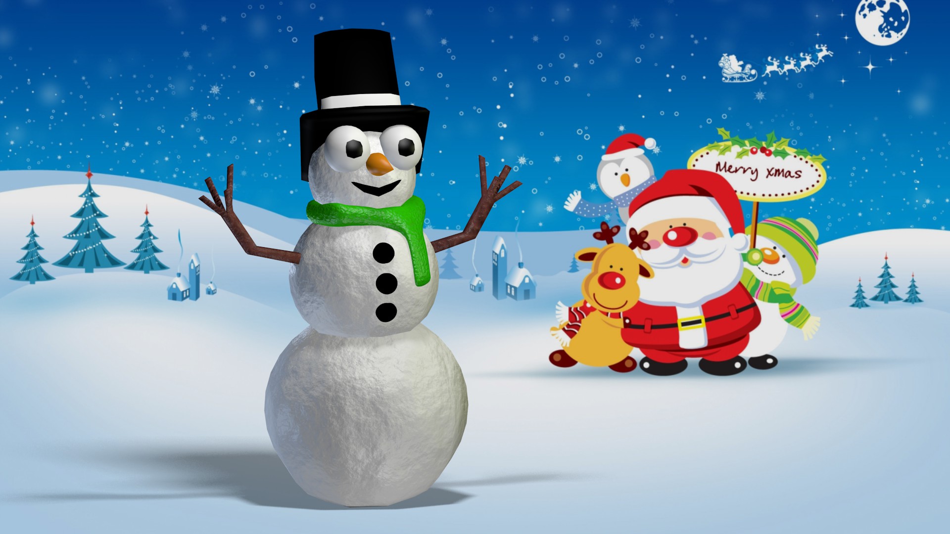 Snowman (Low poly) - Finished Projects - Blender Artists Community