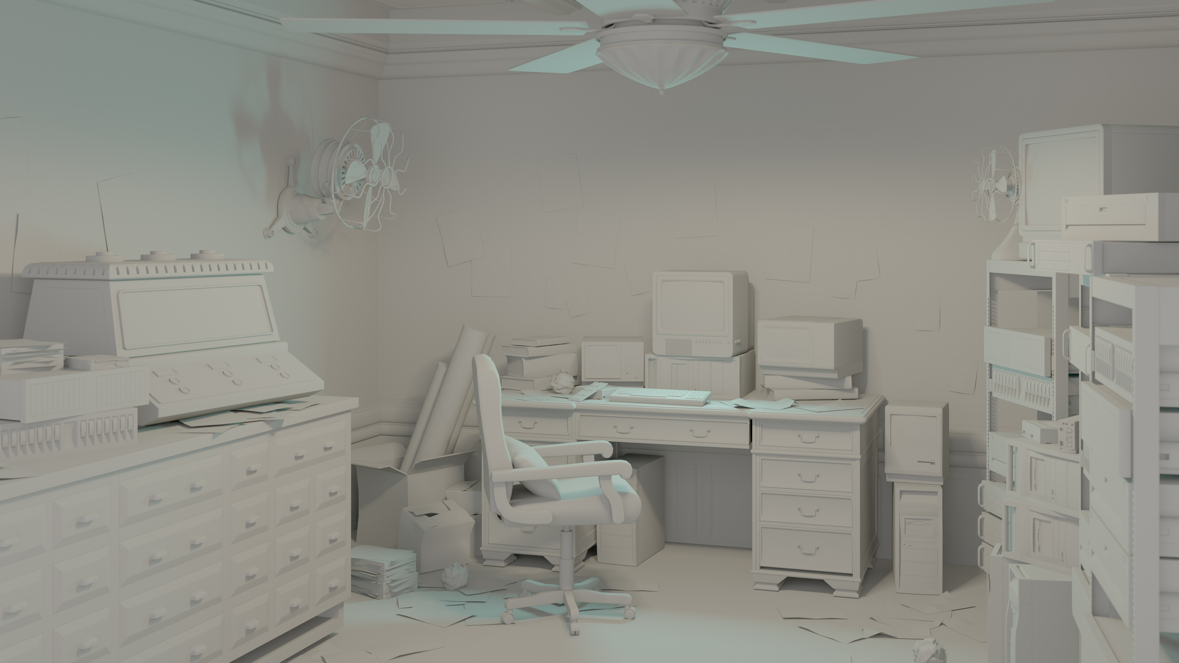 Random Computer Room Old Old Computer room - Finished Projects - Blender Artists Community