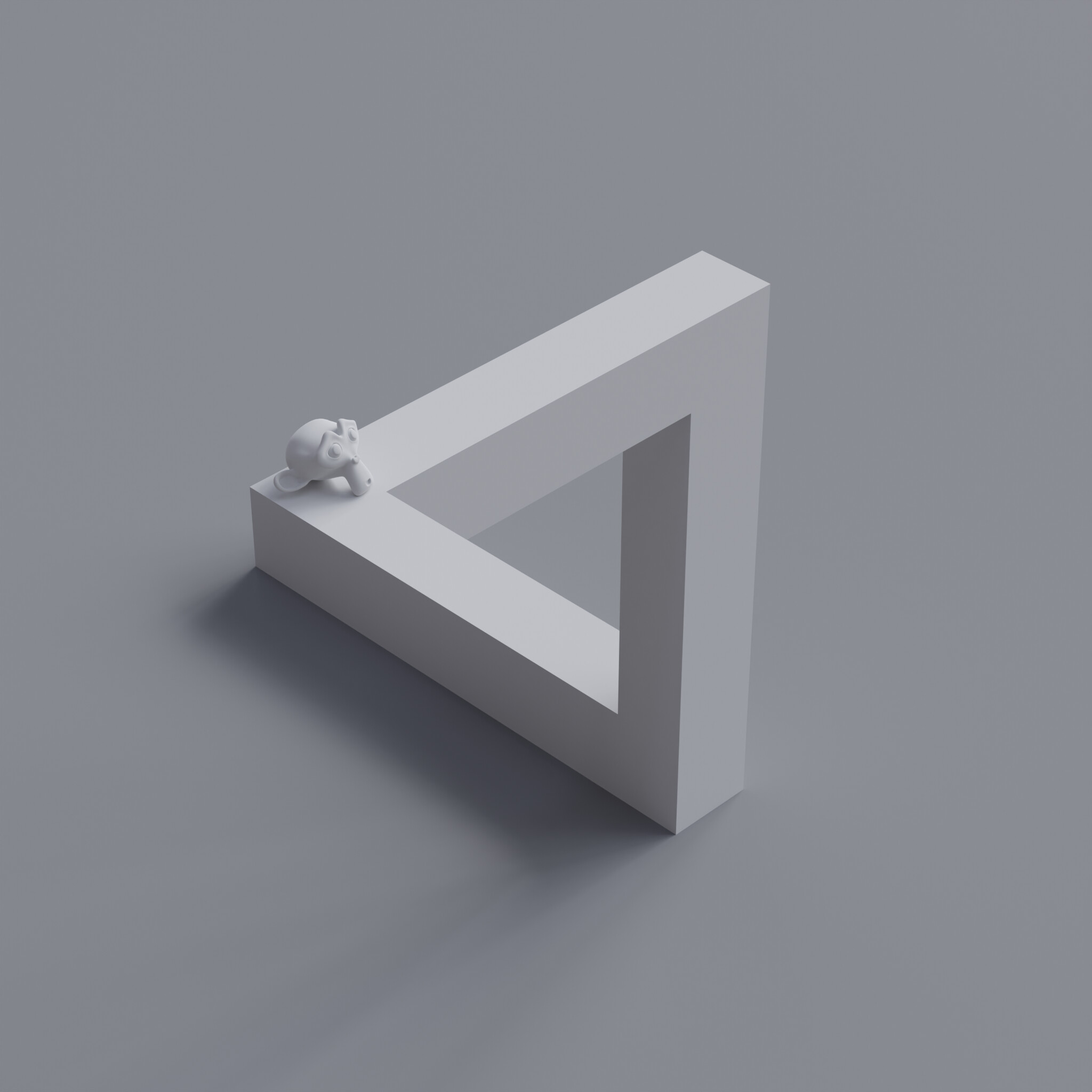3d triangle illusion