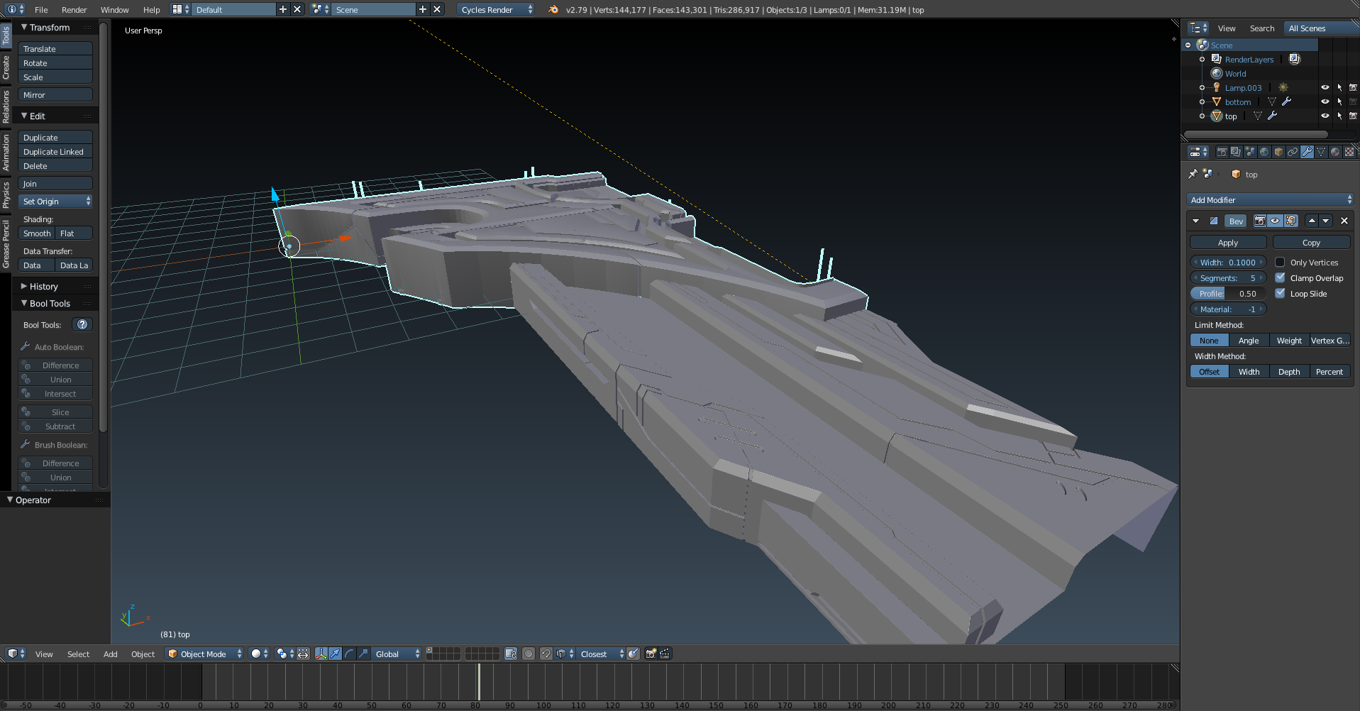 Odd beveling issue I'm running into - Modeling - Blender Artists Community