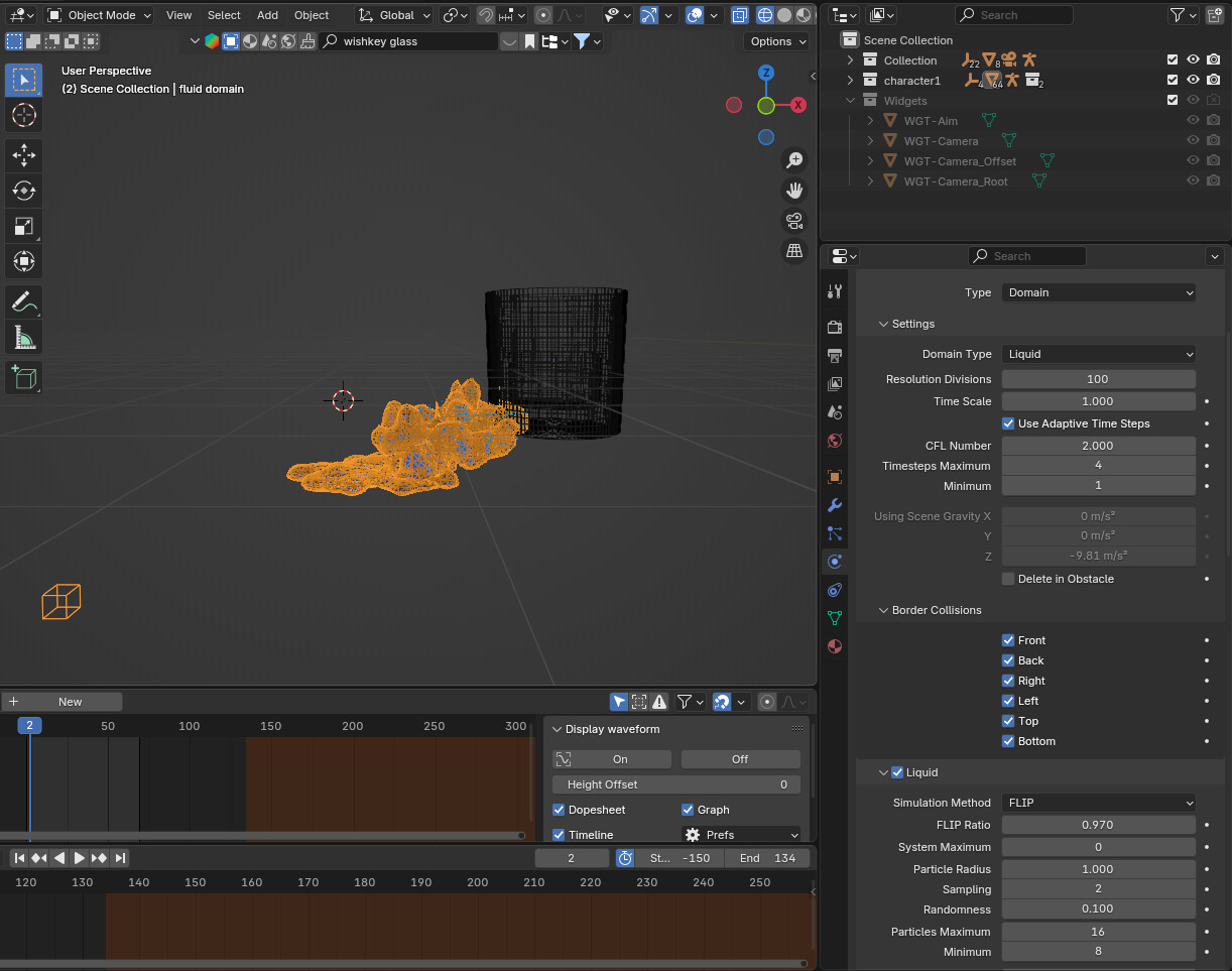 Having trouble in fluid simulation with moving object - Particles and ...