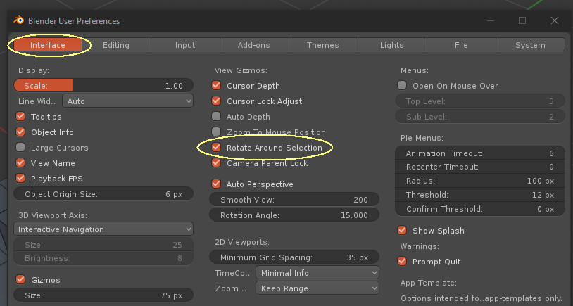 Viewport rotation around object & Interface - Blender Artists Community