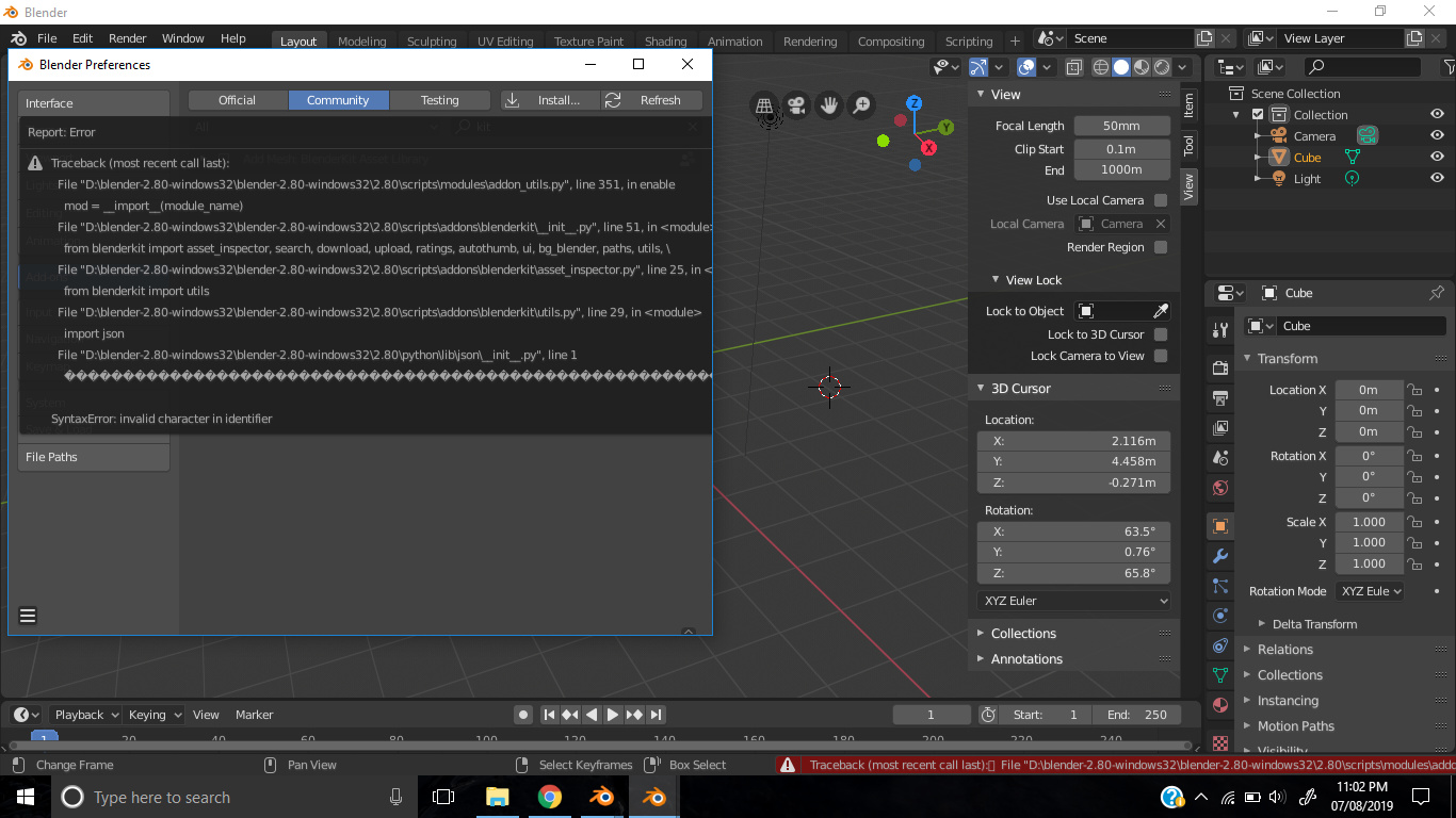 Blender kit addon