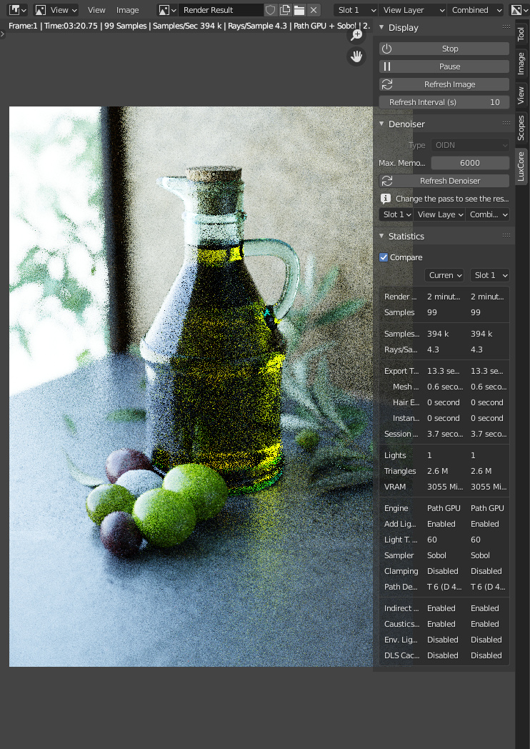 Just Some Olive Oil [Cycles vs Corona Comparison] - Page 2 - Finished ...