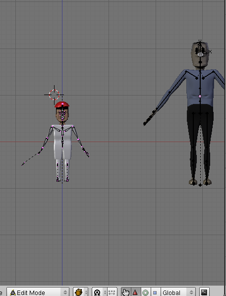 My armature moves along x when I have it in edit mode vs object mode ...