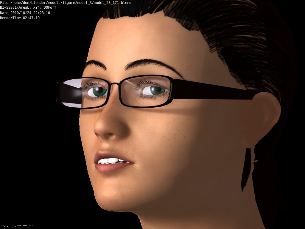 MakeHuman Portrait, Female - Works In Progress - Blender Artists Community