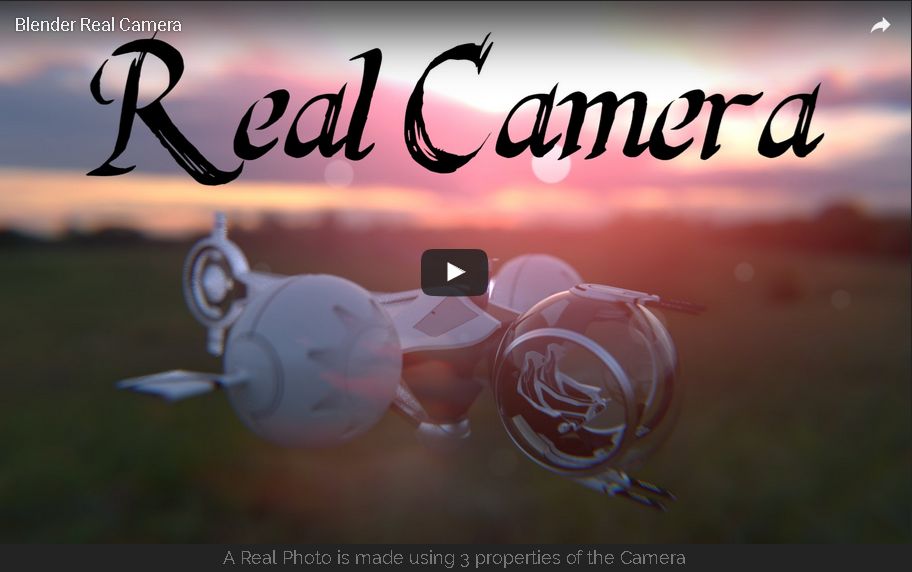 A real camera addon - News - Blender Artists Community