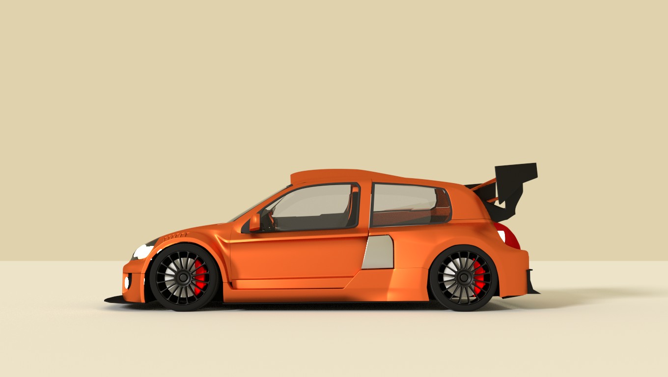 Concept Car Renault Clio V6 Gt3 Finished Projects Blender Artists Community