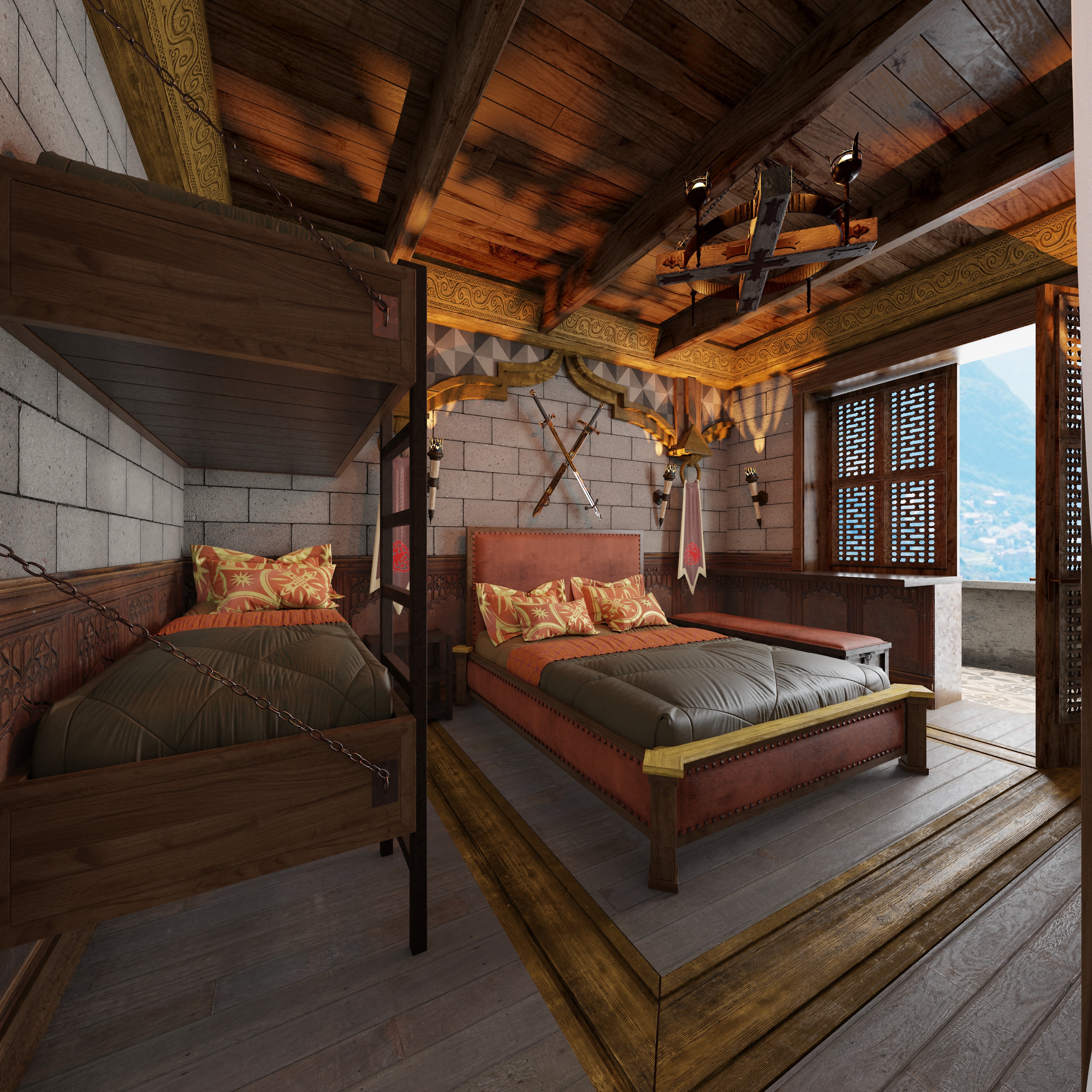 Interior visualization in the style of Game of Thrones - Finished ...