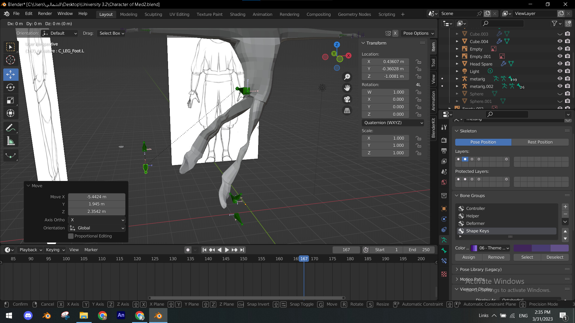 Parent my character with Bone - Animation and Rigging - Blender Artists ...