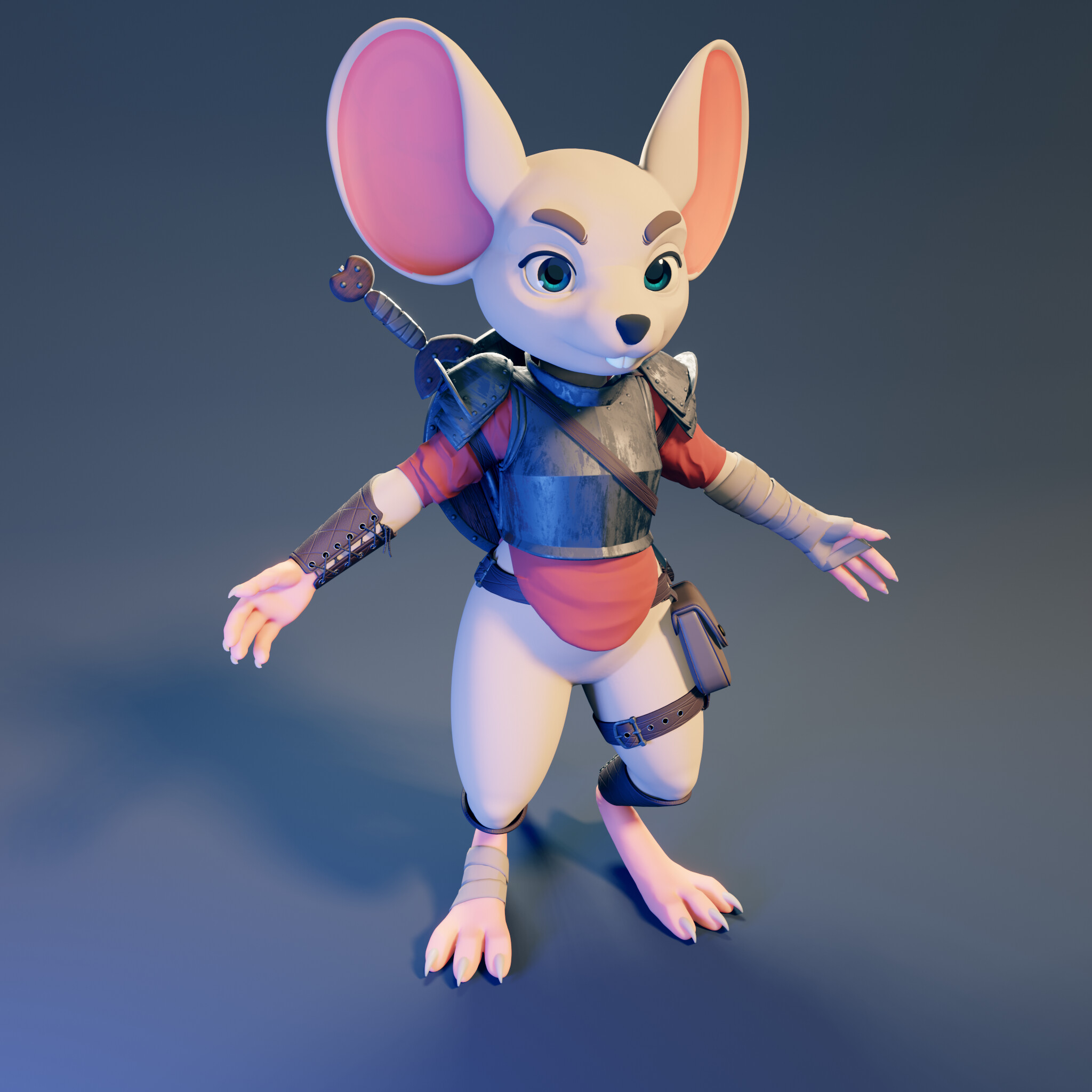 Mouse Character T-pose | 3D model