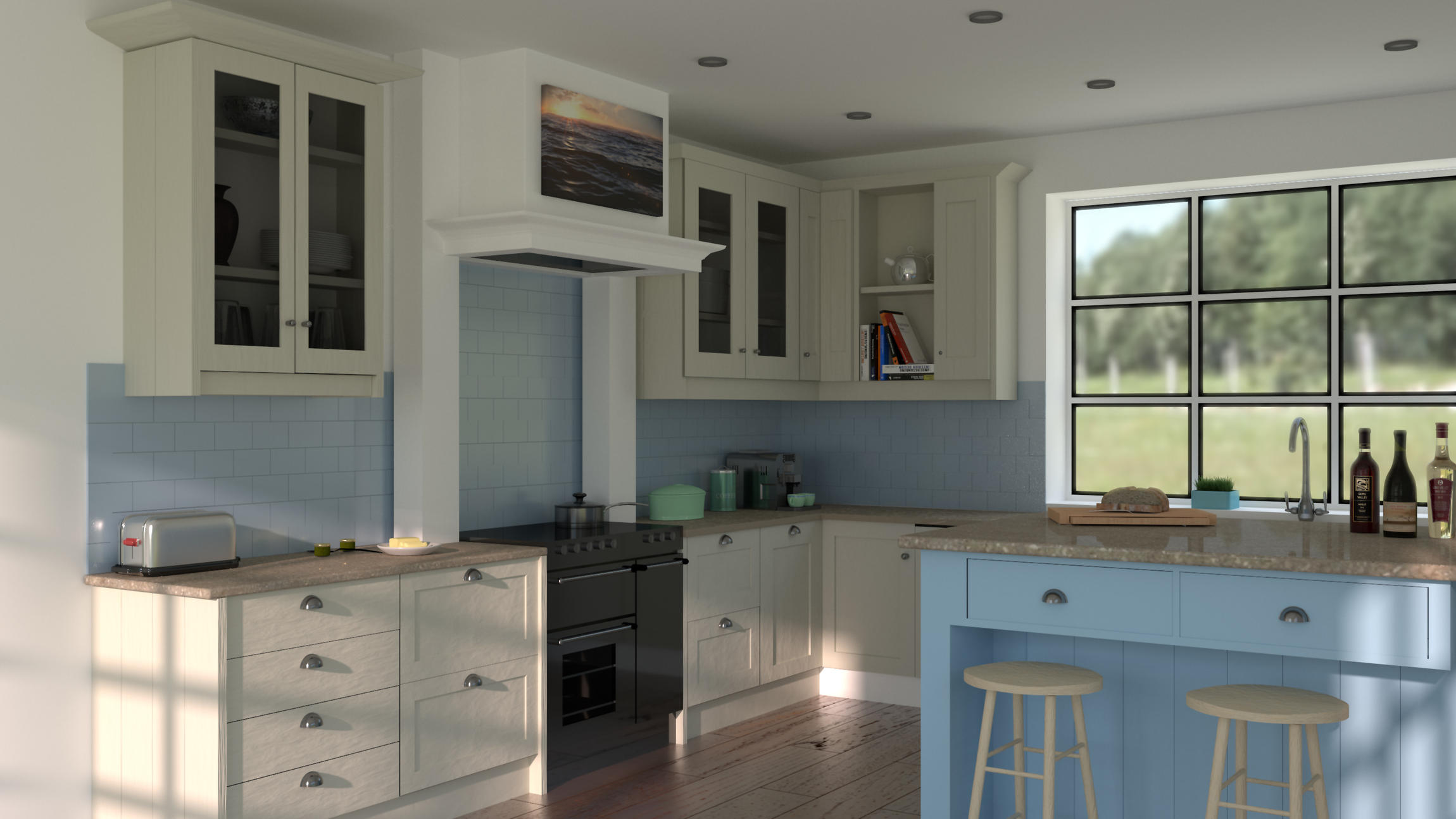 Cottage Style Kitchen Finished Projects Blender Artists Community