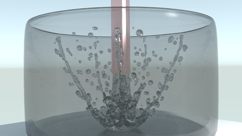 Fluid Sim - Air blast into water tank - Particles and Physics ...