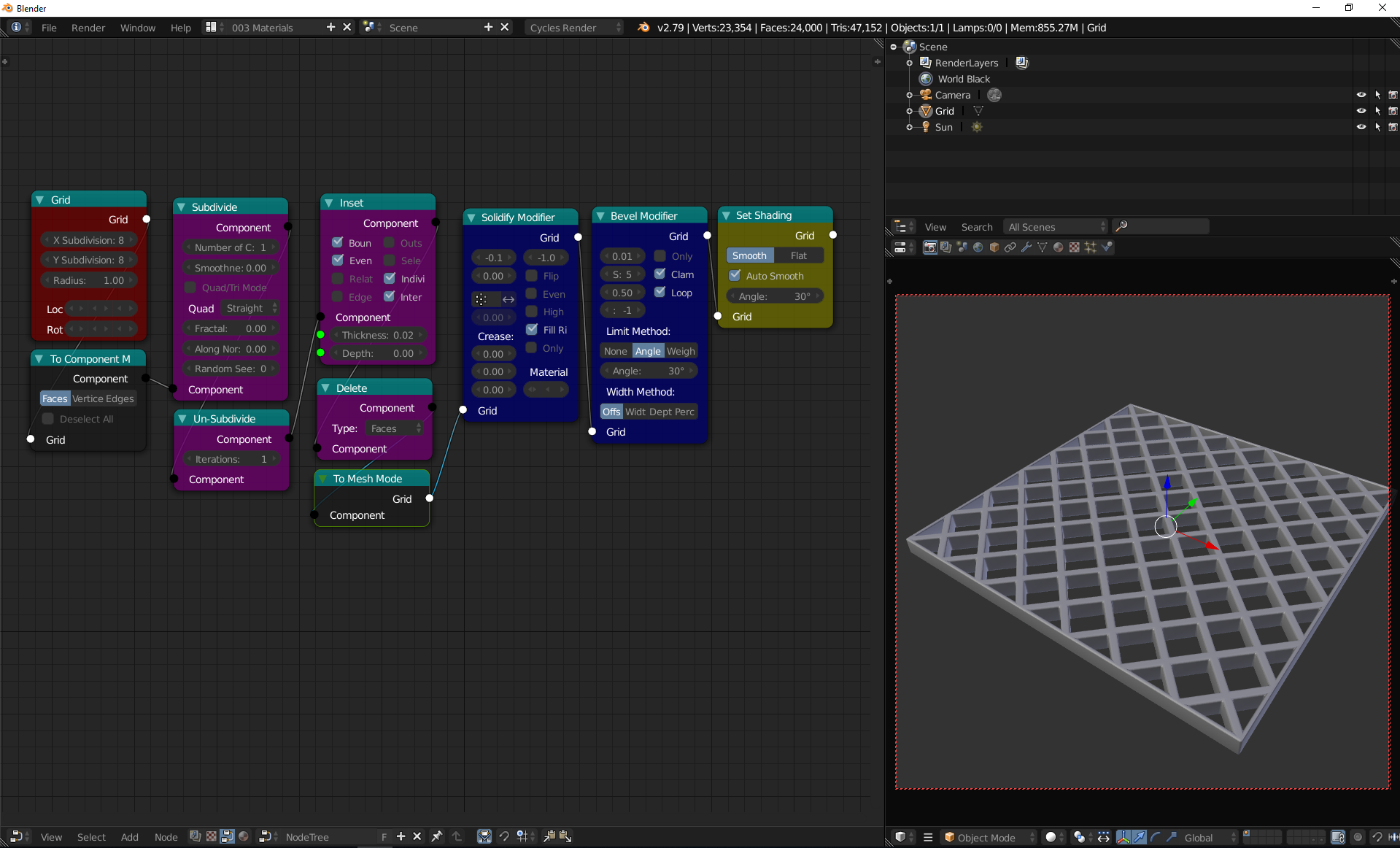 Sorcar - Procedural modeling in Blender using Node Editor - Released ...