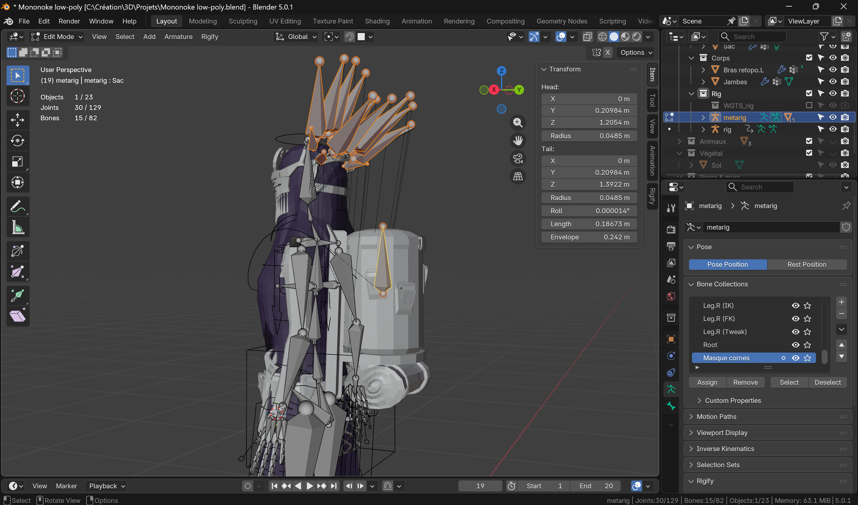 Problems when adding new bones to a Rigify armature - Animation and ...