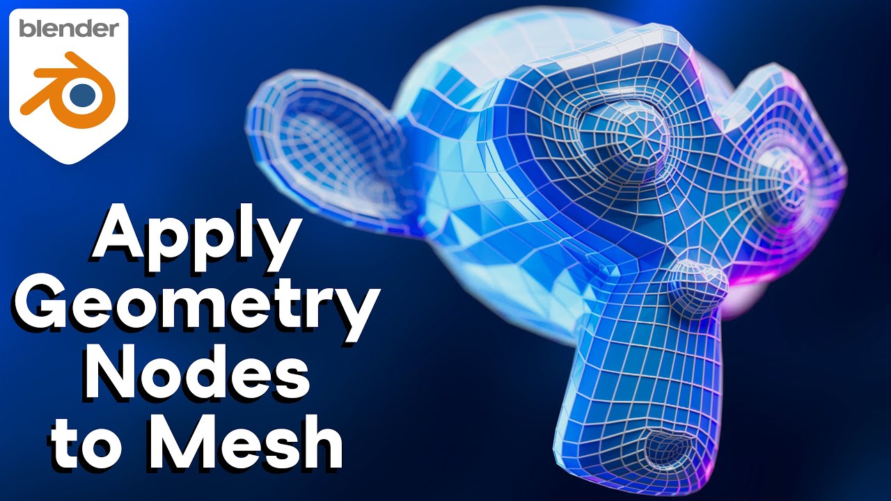 How To Apply Geometry Nodes To Mesh Blender Tutorial Tutorials Tips And Tricks Blender 