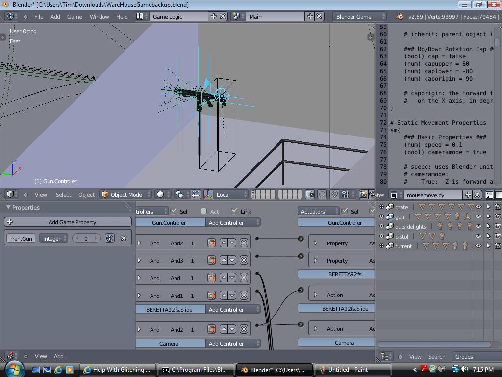 Help With Glitching Game - Game Engine Support and Discussion - Blender ...