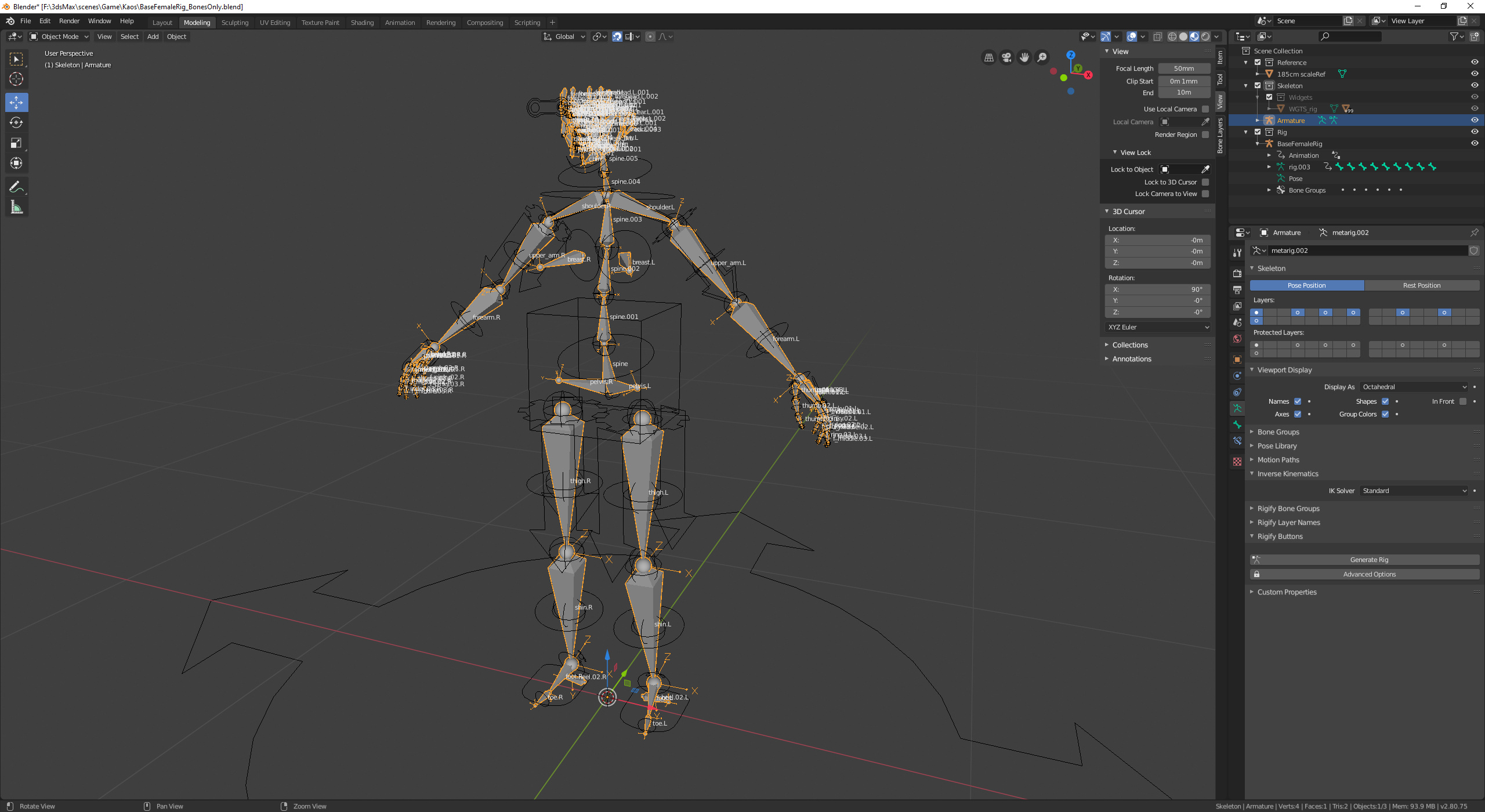 Having trouble with rigify and disabling stretch IK - Animation and ...