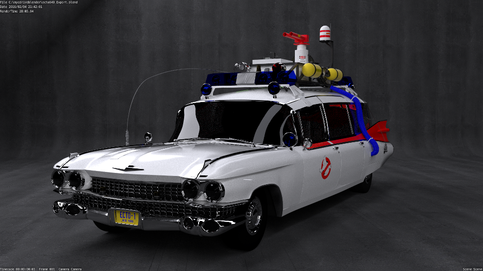 Ghostbusters Ecto1 - Finished Projects - Blender Artists Community