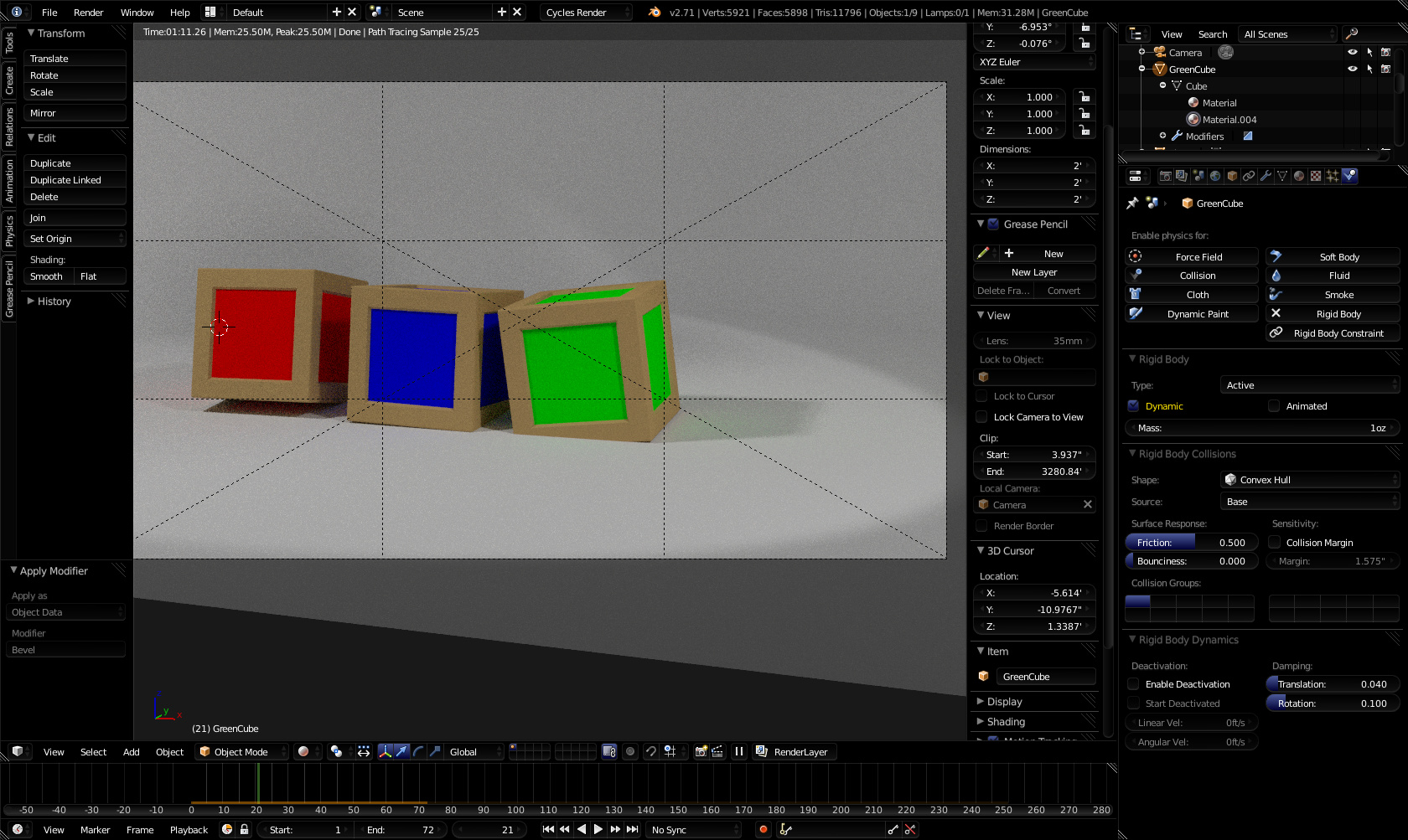 RIGID BODY Almost Colision... - Particles and Physics Simulations ...