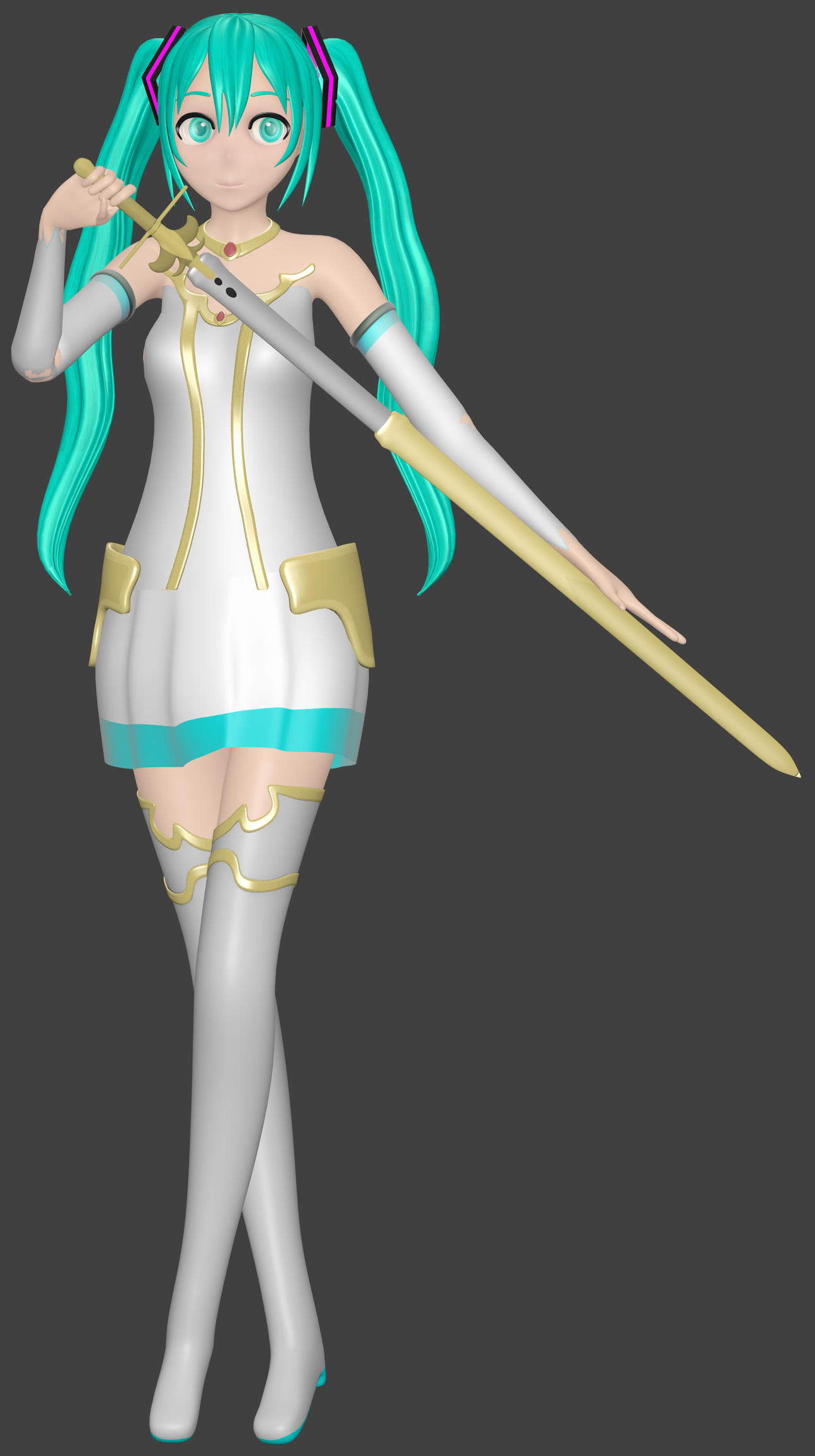 Miku Rig Hatsune Miku Character - WIP - Works in Progress - Blender Artists ...