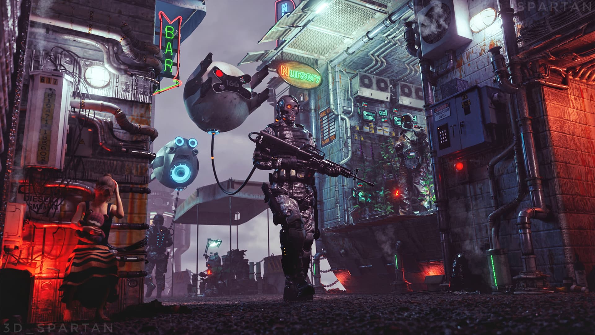 Android Supremacy : Cyber Backstreet - Finished Projects - Blender ...
