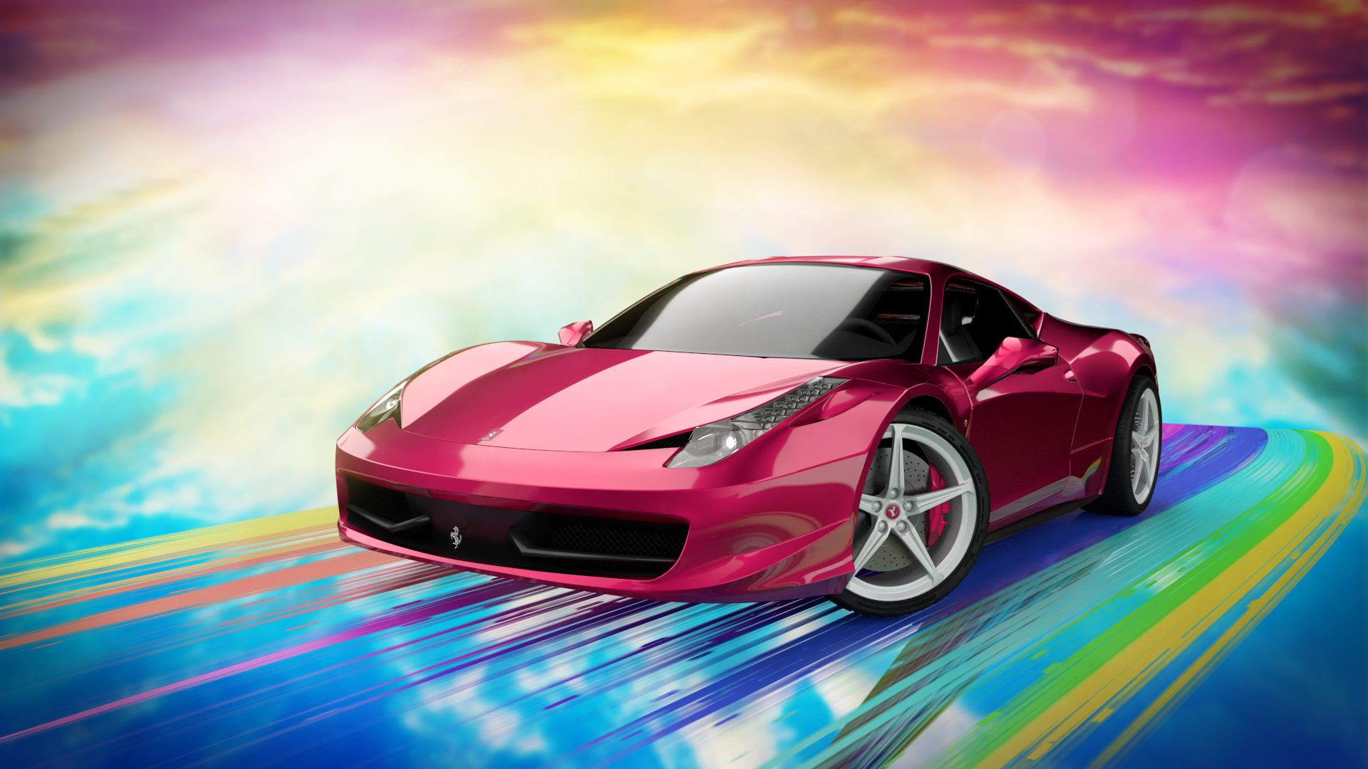 1:64 Ferrari 488 Liberty Walk -- Pink -- CM-Model