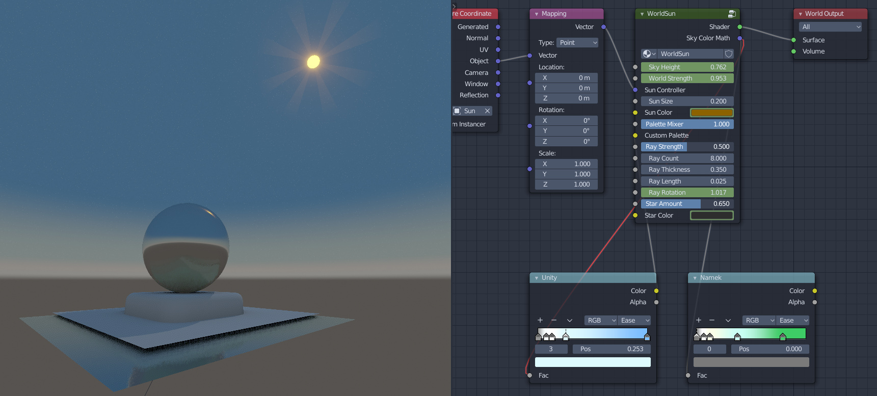 Unity Cloud Engine Sun Dynamic Sky -
