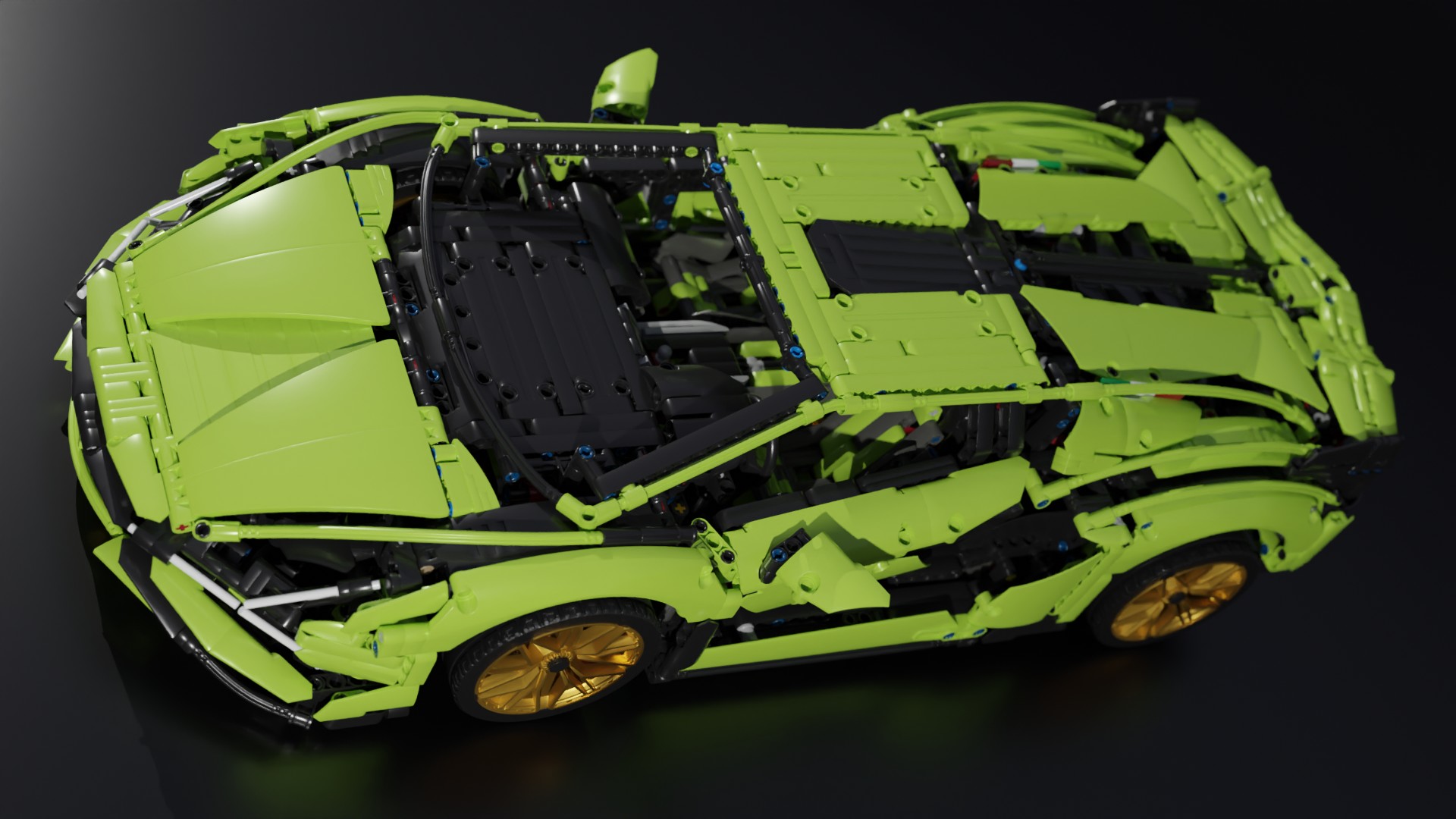 LEGO Technic Lamborghini - Finished Projects - Blender Artists