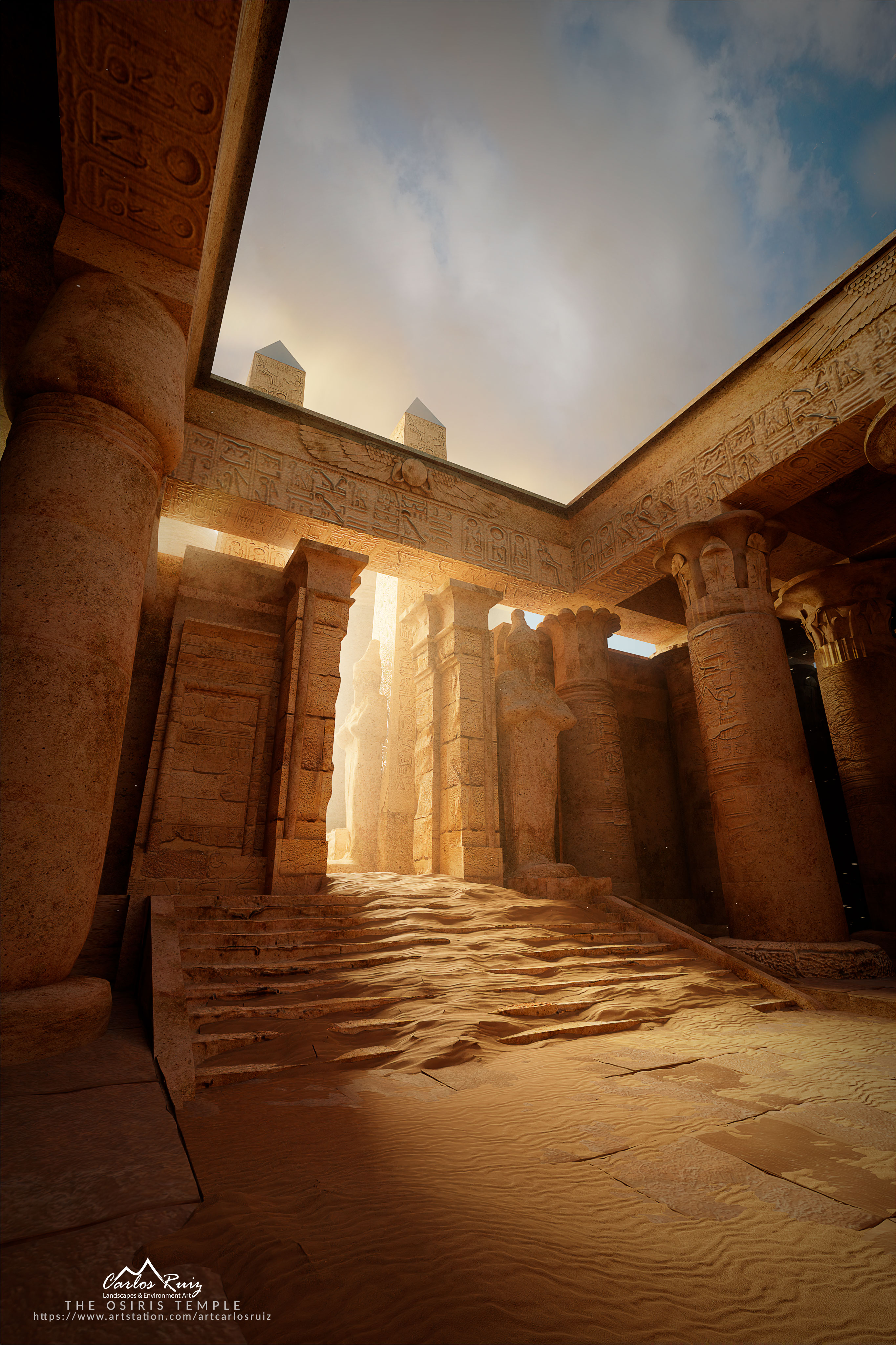 Environment art and Ancient Egypt Finished Projects Blender