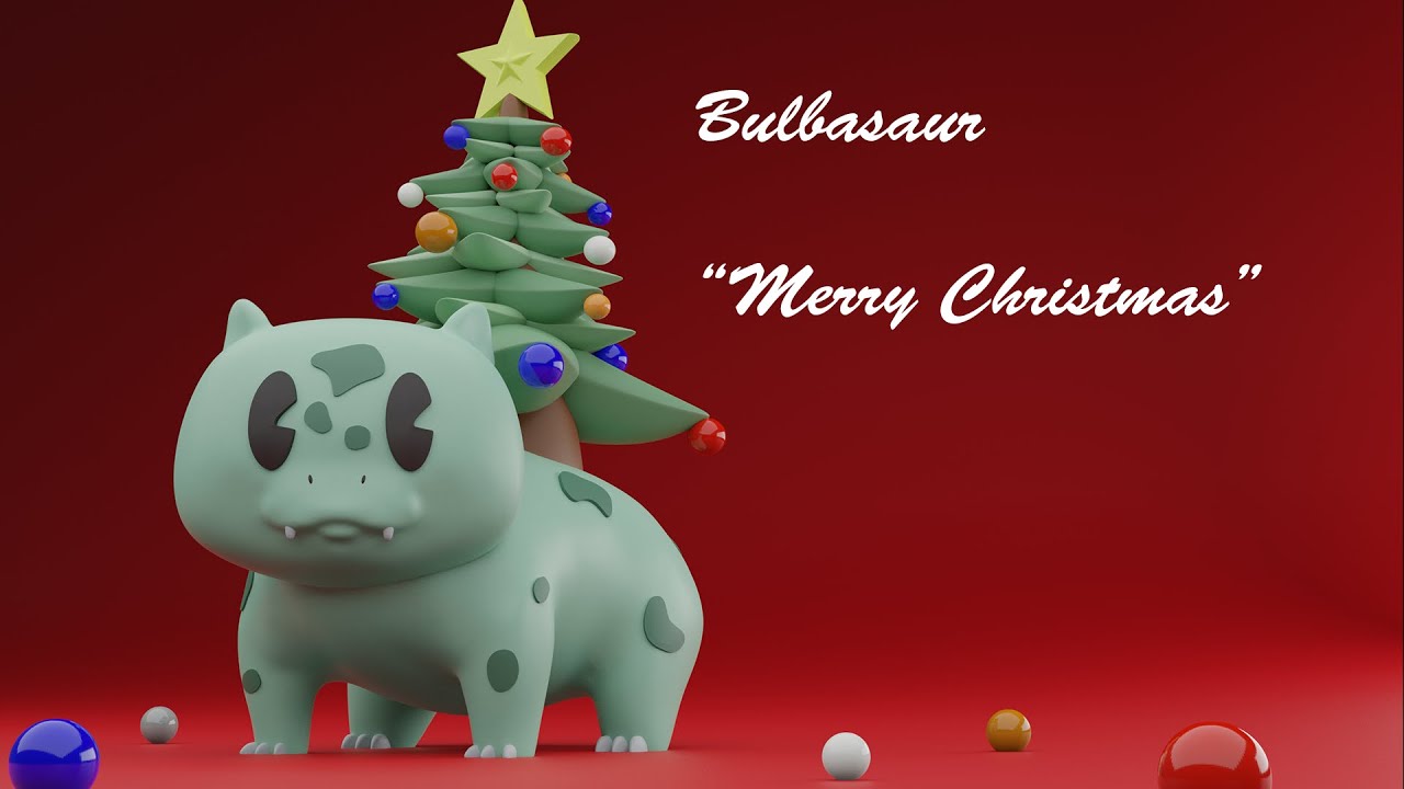 Bulbasaur Christmas style - Finished Projects - Blender Artists Community