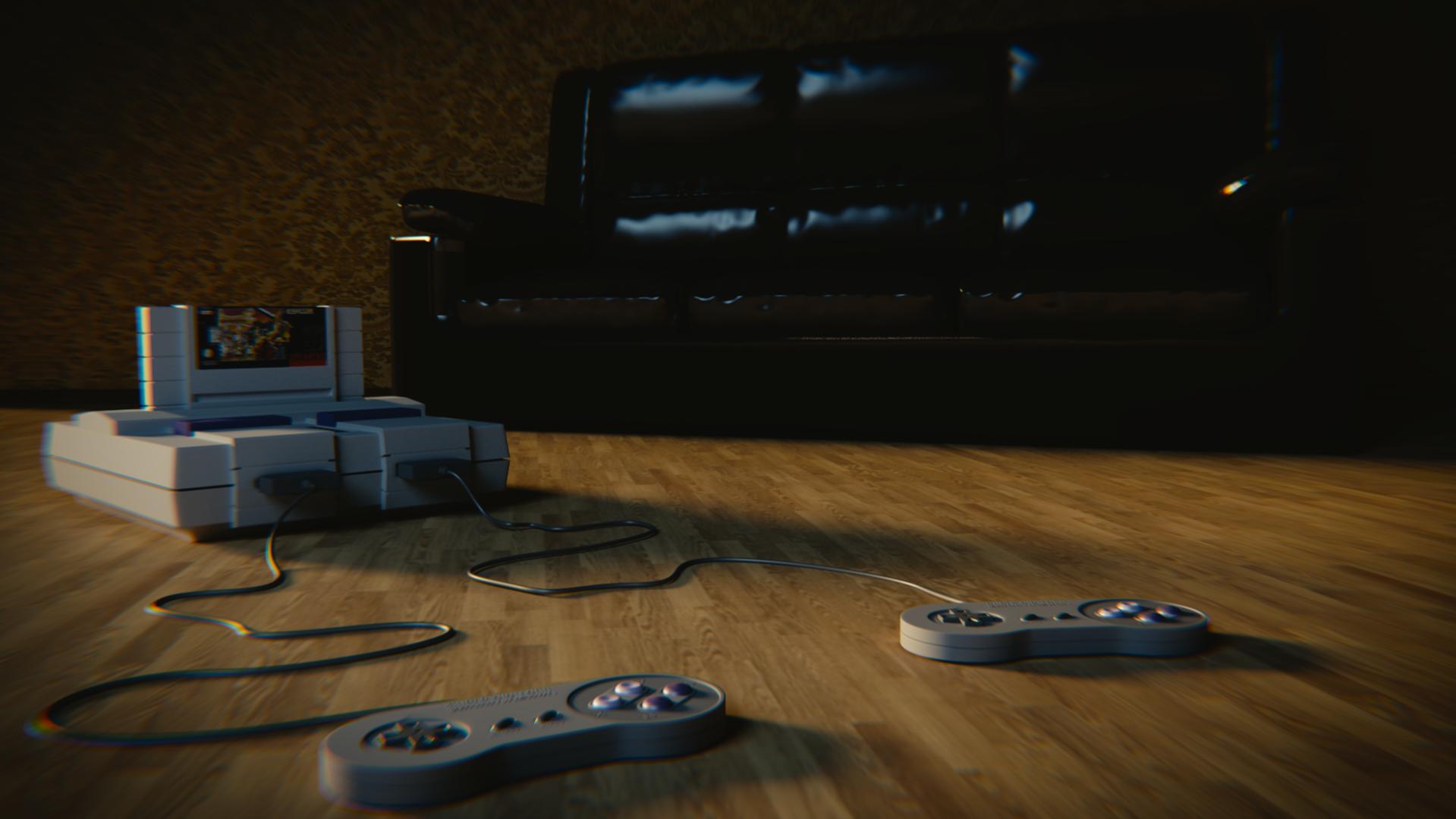 Pre Rendered Background Snes Afternoon with SNES - Finished Projects - Blender Artists Community