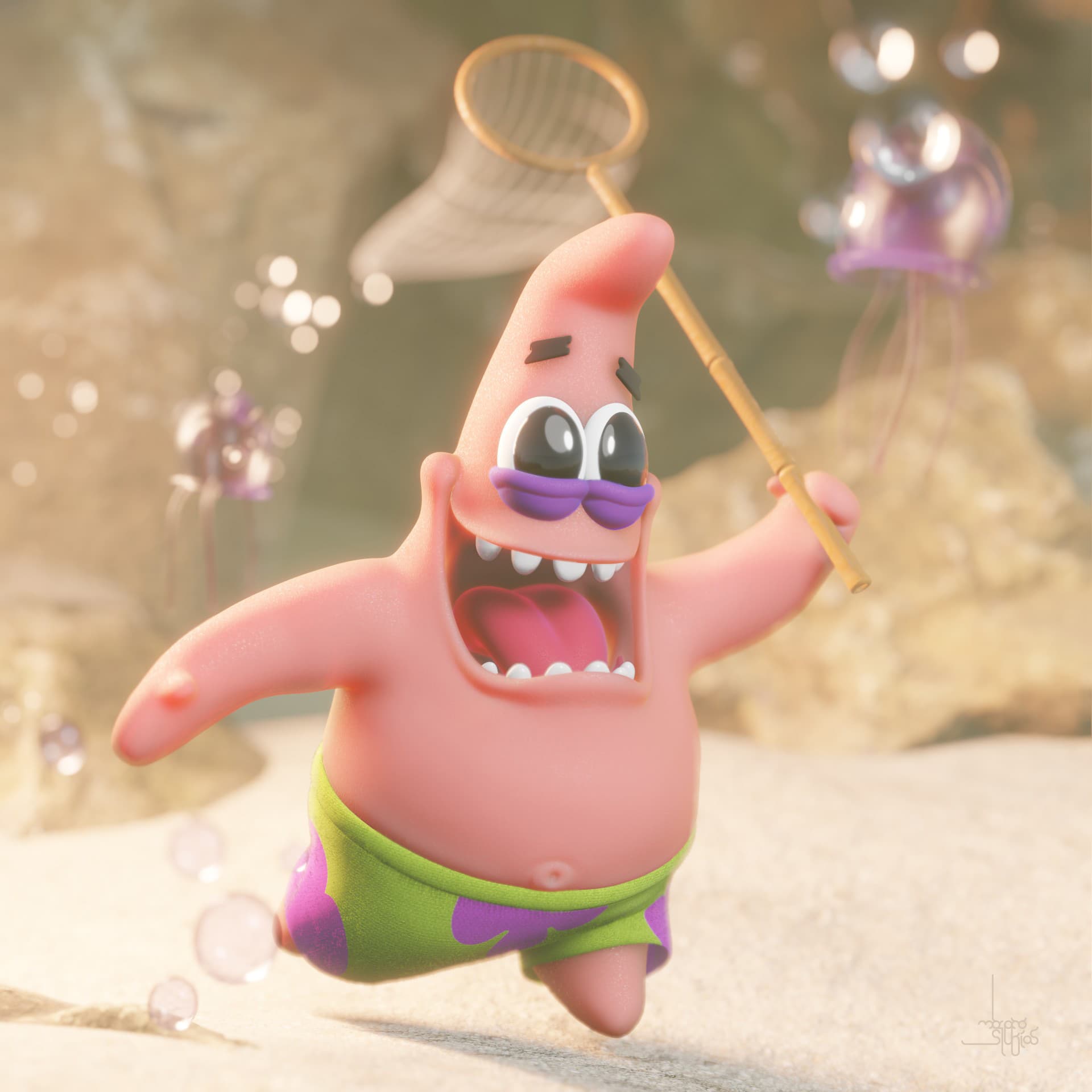 Patrick Star / Happy Jellyfishing - Finished Projects - Blender Artists  Community