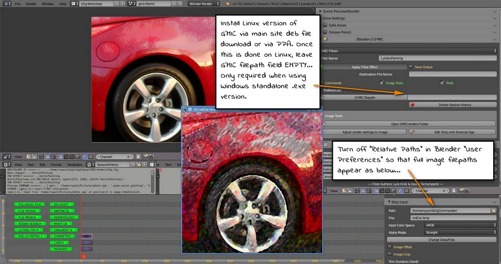 Blender-2-G'MIC Python Script for Video Sequence Editor - Released ...