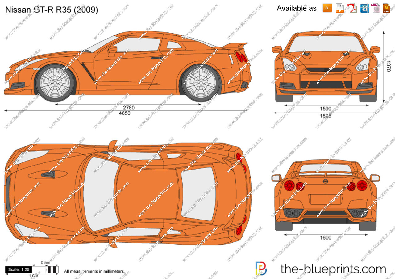 Nissan 350z чертежи