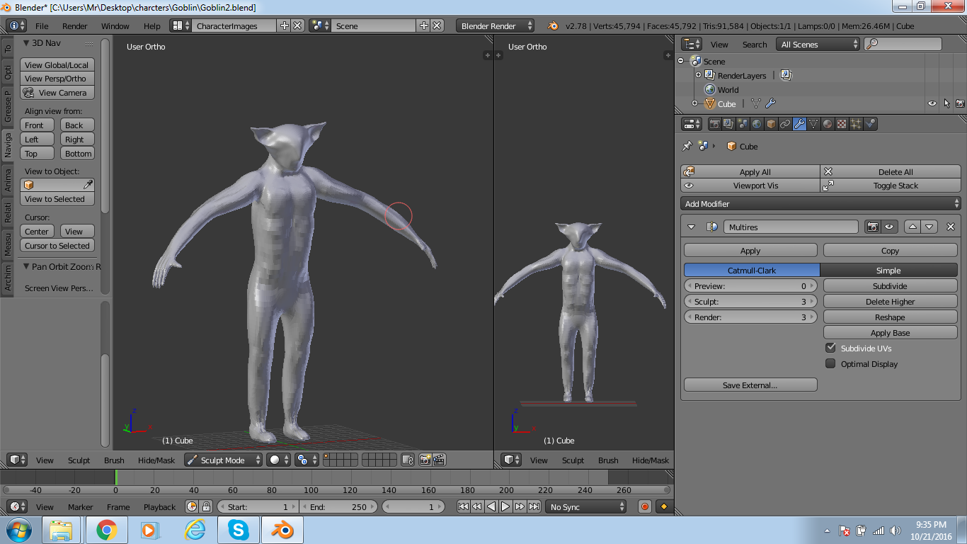 Sculpting mode and object mode - Modeling - Blender Artists Community