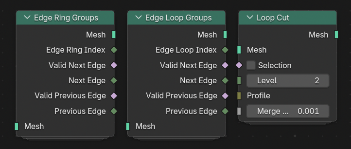 GN Tool: Edge Rings, Edge Loops and Loop Cuts - Released Assets ...