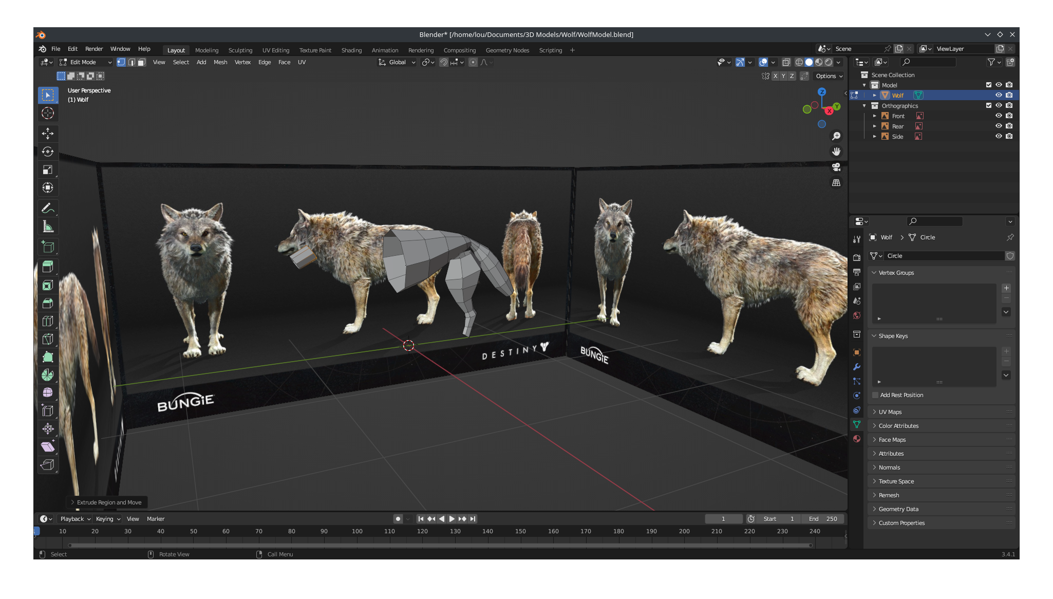 Retopo of wolf - Modeling - Blender Artists Community