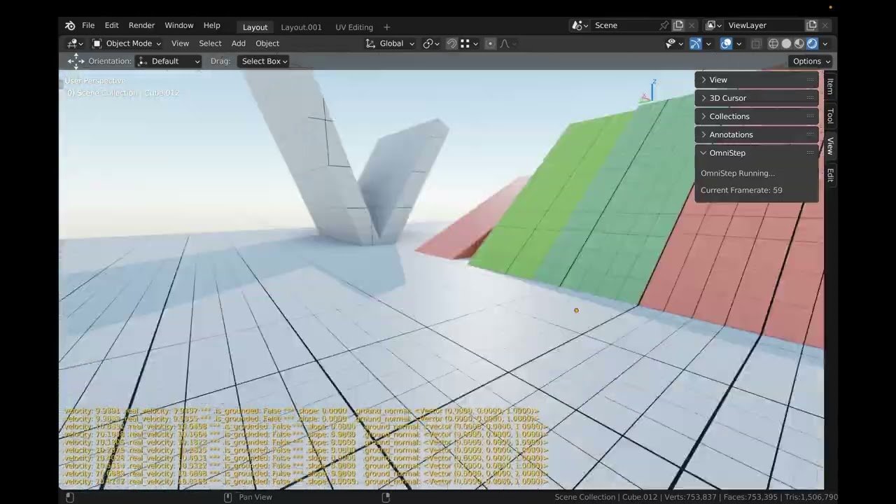 OmniStep: A First Person Controller for Blender (WIP) - Released