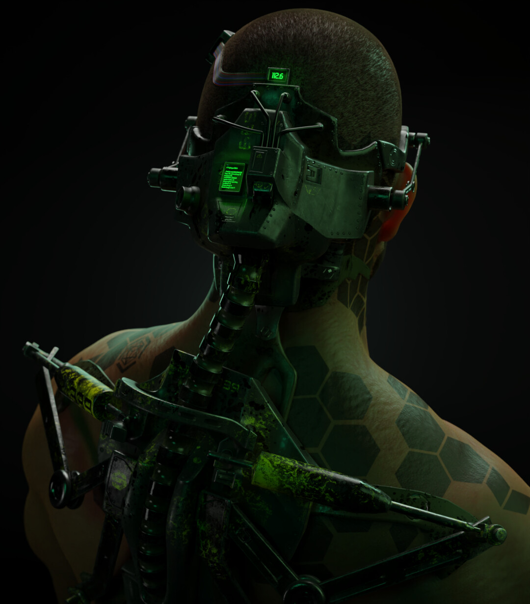 Cyberpunk Character Bust - Finished Projects - Blender Artists