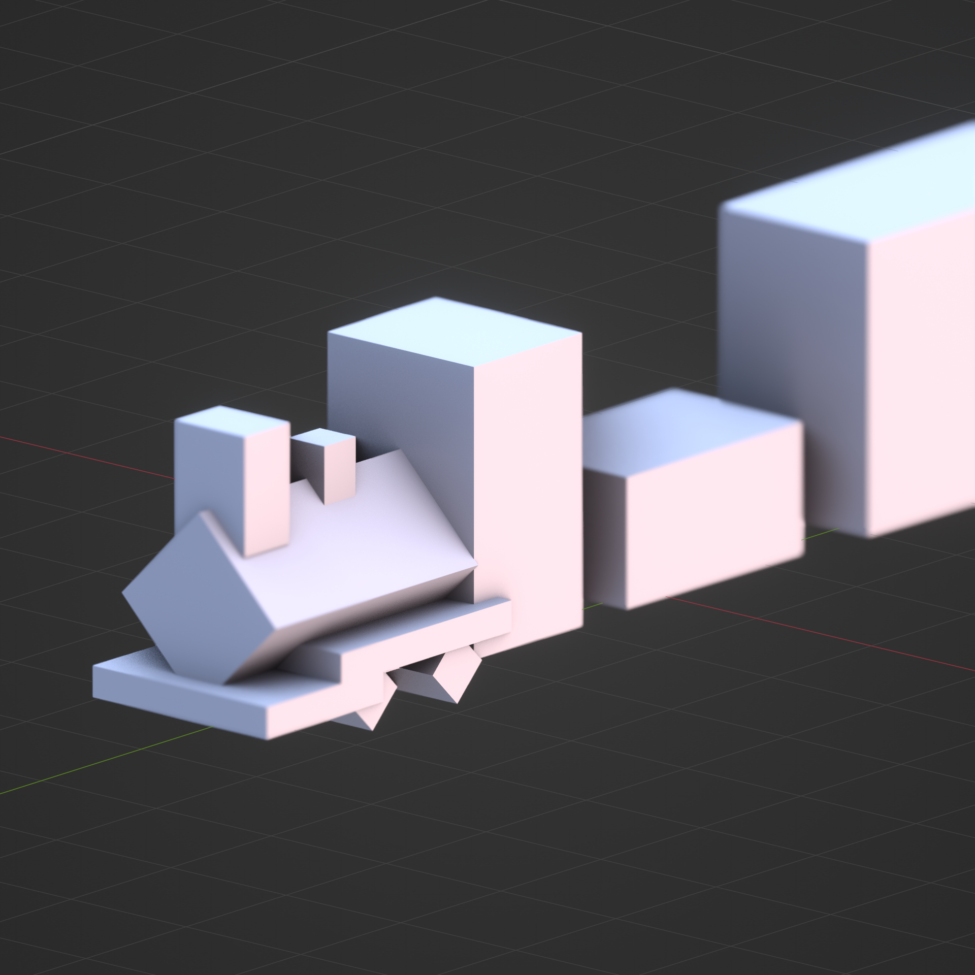 Train Texture Cube A Train Lost in Blender Space - 10CubeChallenge - 10 Cubes Challenge ...