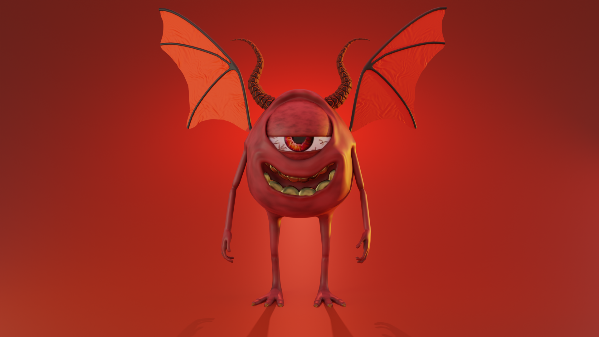 Devil Bob Razowski - Monsters, Inc Fan art - Works in Progress - Blender  Artists Community