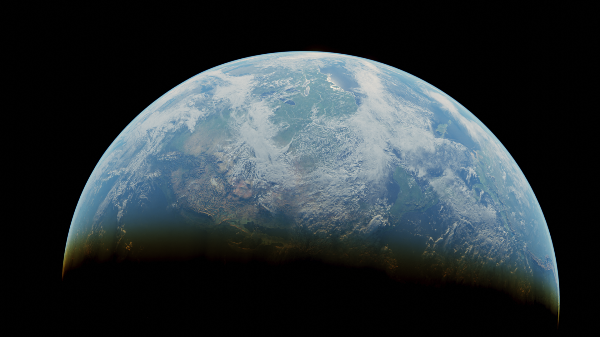 Realistic Earth using blender cycles engine with 10K PBR UV textures ...